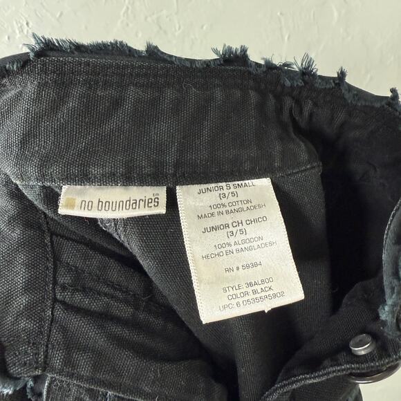 Vintage y2K No Boundaries Shirt Top Jacket Small Button Coat Denim Stretch M29 - Picture 6 of 6